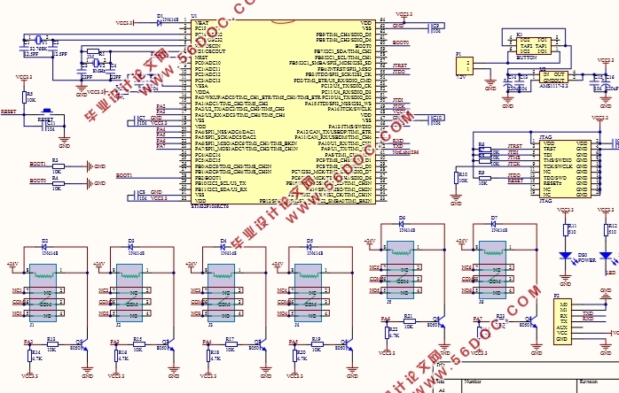 基于STM32单片机的牵引车遥控器及接收器设计(附程序代码)