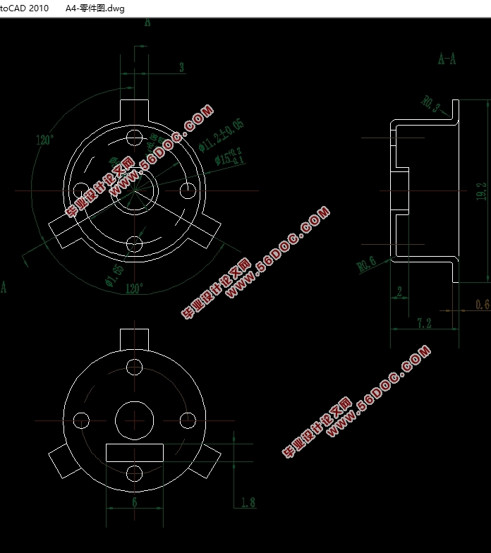轴盖件冲压工艺与模具设计(含CAD零件装配图,PROE三维图)