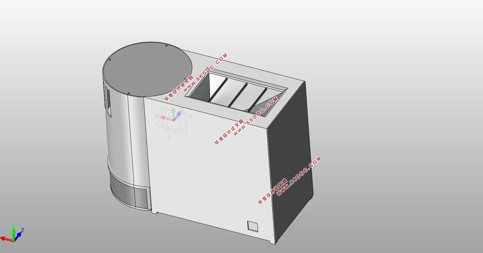 黑板擦清洁器关键技术开发与结构设计(含SolidWorks三维图)