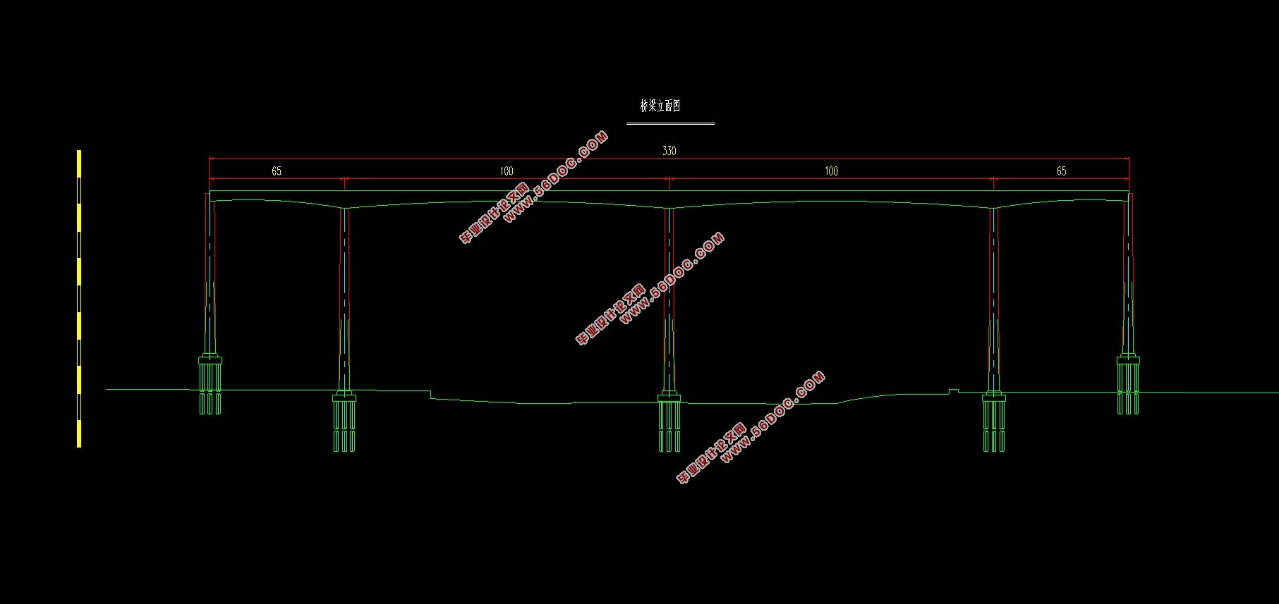 基于UHPC的150m跨度连续梁桥结构设计(90m+150m+90m)(含CAD图)