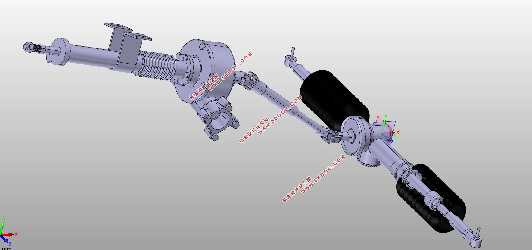 长安1.5T紧凑型SUV转向系设计(含CAD零件装配图,CATIA三维图)