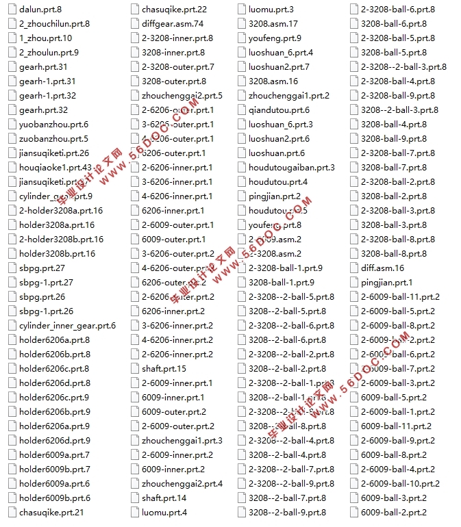 电动汽车驱动桥差速器动力学设计分析(含CAD零件图装配图,PROE三维图)