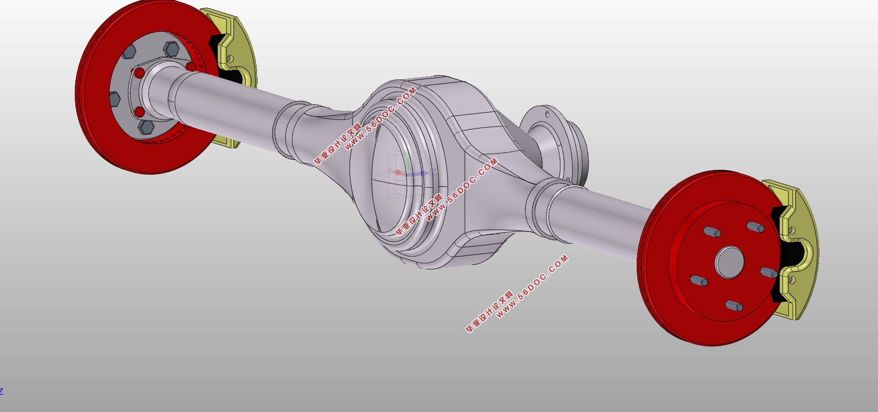 五菱宏光驱动桥设计(含CAD零件图装配图,SolidWorks三维图)