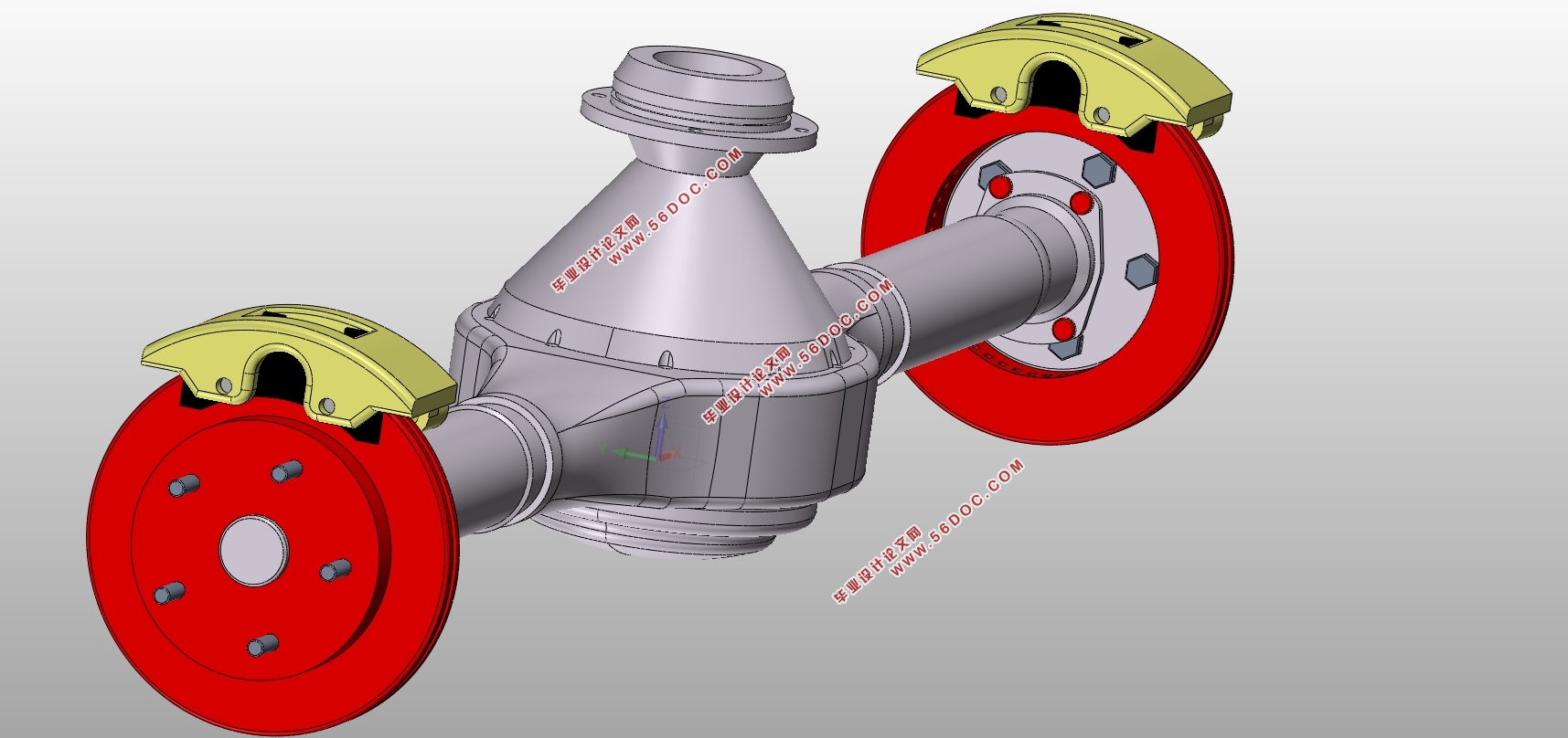 五菱宏光驱动桥设计含cad零件图装配图solidworks三维图