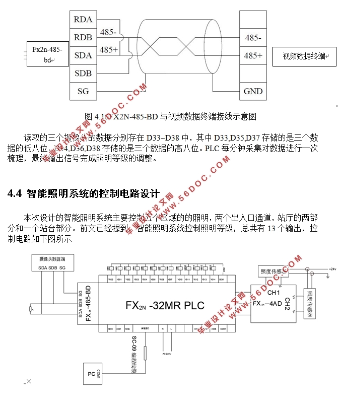 基于PLC的车站智能照明系统设计(三菱FX2N)