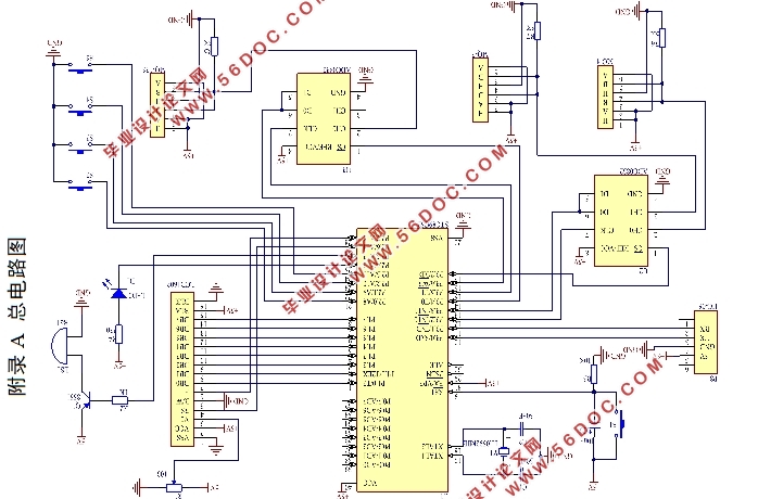 基于单片机的汽车尾气检测系统设计(附总电路图,程序清单)