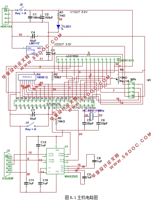 基于单片机的远程仓库温度监测系统设计(附电路原理图,元件清单)