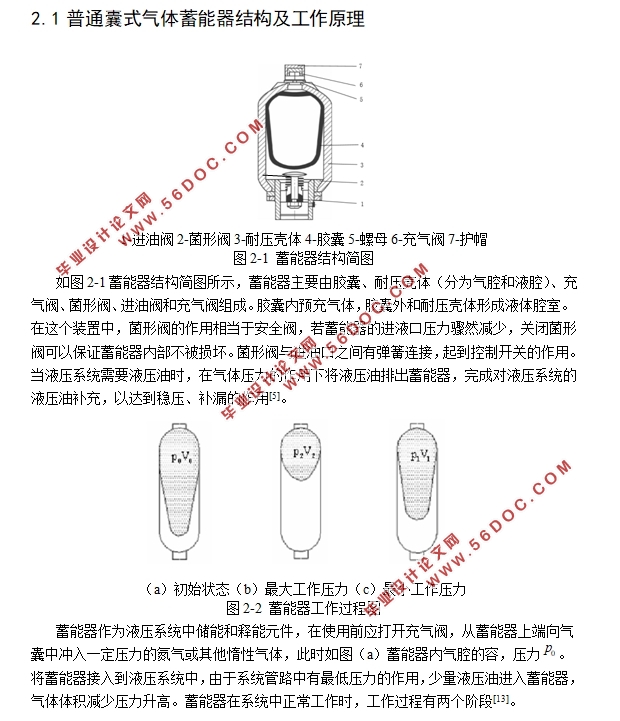 输入输出可控的液压系统蓄能器设计(含CAD零件图装配图,CATIA三维图)