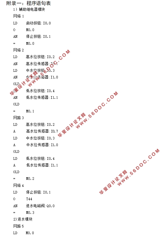 ����PLC��ȫ�Զ�ϴ�»�����ϵͳ���(����������)