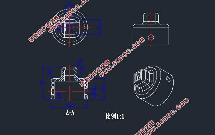 塑料盒盖模具设计与制造(含CAD零件图装配图)
