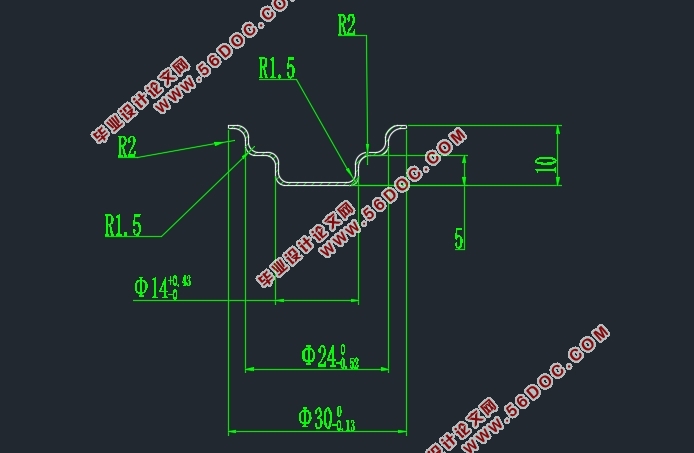 0.5mm10ֽԲͲĳѹģ(CADͼװͼ)