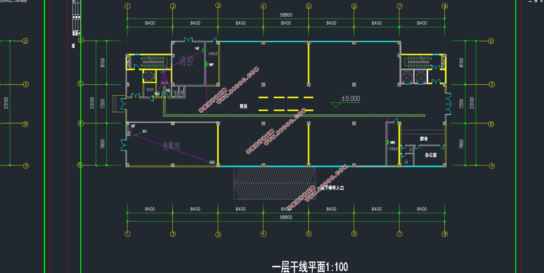 江宁酒店式公寓(二类高层建筑)电气设计(附CAD电气图)