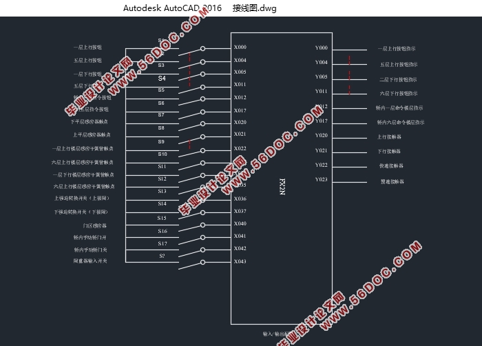 32层VVVF乘客电梯控制系统设计(附CAD接线图,PLC电气原理图)