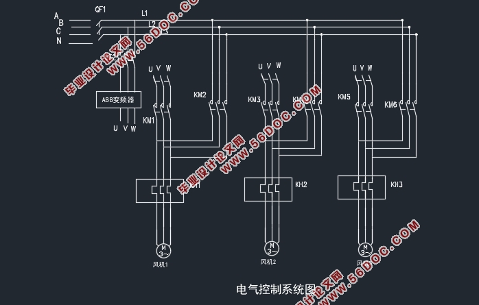 变压器风冷控制系统设计(附CAD电气控制系统图,PLC梯形图)