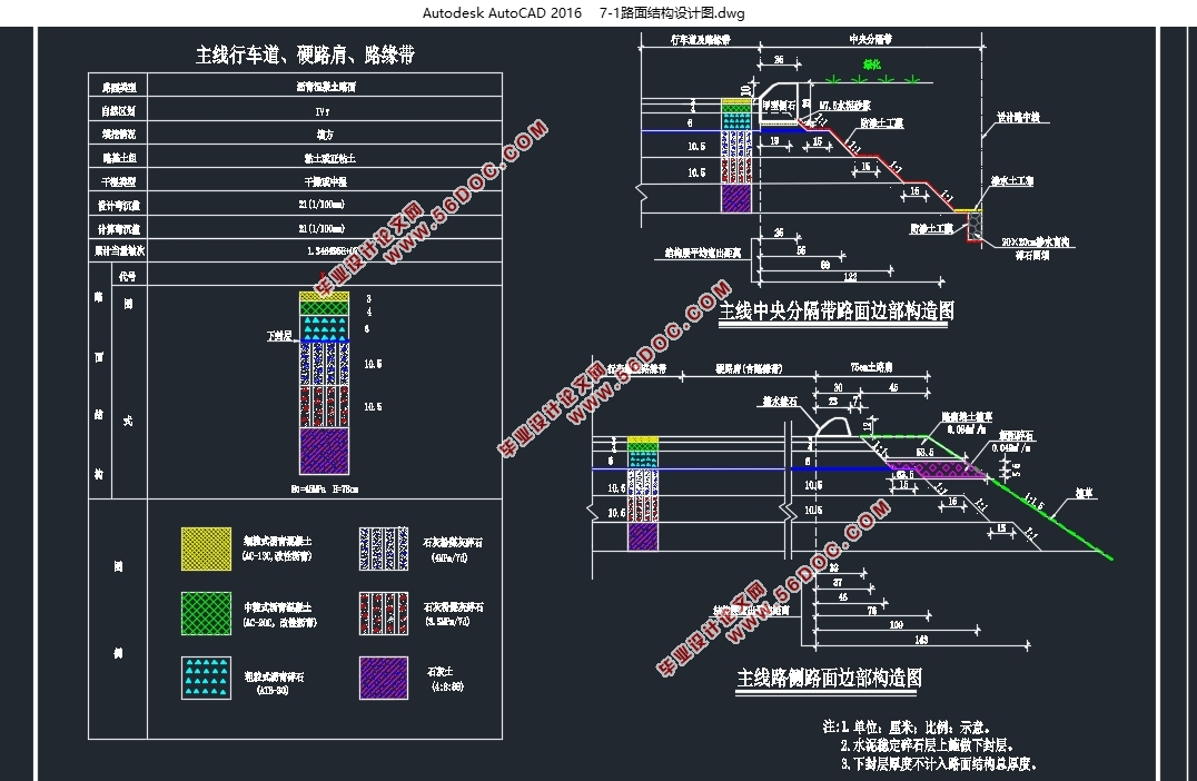 吴圩至崇左高速公路W1段施工图设计(含CAD图)