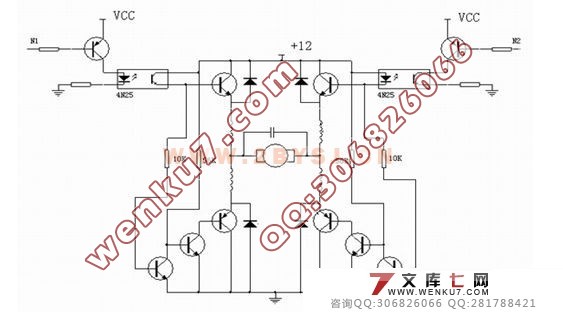摘要 本设计以AT89C51单片机为核心,以4*4矩阵键盘做为输入达到控制直流电机的启停、速度和方向,完成了基本要求和发挥部分的要求。在设计中,采用了PWM技术对电机进行控制,通过对占空比的计算达到精确调速的目的。 系统分析与设计: 总体设计方案的硬件部分详细框图如图一所示。 键盘向单片机输入相应控制指令,由单片机通过P2.